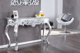 Elegante console VENICE 110 cm zilver barok design dressoir handgemaakt