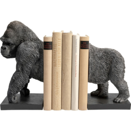 Boekensteun Gorilla Polyresin, Handgemaakt, Elke vrede uniek, Geassembleerd