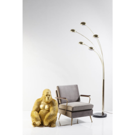 Deco Beeld Aap Gorilla Side XL Goud