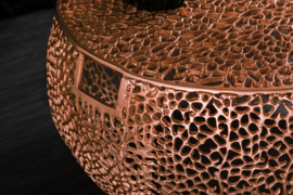 Filigraan design salontafel 80cm koper handwerk met handvatten