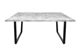 Design eettafel LOFT betonlook 160cm met slede onderstel industriële stijl