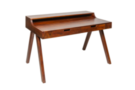 Massief bureau  100 cm acacia bureau met een opvallende afwerking