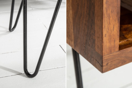 Salontafel Sheeshamhout 100cm met haarspeldpoten