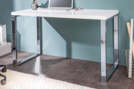 Modern bureau Hoogglans WIT 120 cm