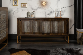 Massief dressoir ON 160cm mangohout met agaatsteen afwerking