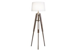 Vloerlamp Industriële Retro 158 cm wit grenen hout