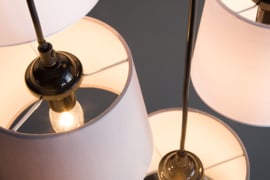 Moderne hanglamp LEVELS IV met 6 linnen parasols