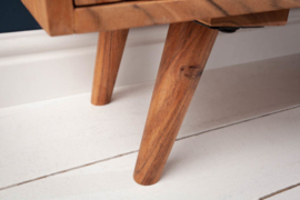 Massief tv-bord  140cm naturel acacia 3D-oppervlak massief hout