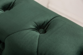 Chesterfield 3-zitsbank 205 cm fluweelgroen fluweel met knoopsluiting en veerkern