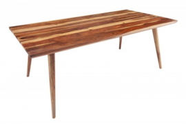 Massieve eettafel MYSTIC LIVING 200cm Sheesham stone finish unieke nerf