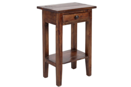 Massieve bijzettafel HEMINGWAY 55cm mahonie hout