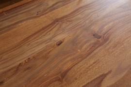 Eettafel massief Sheeshamhout 140 cm industrieel design