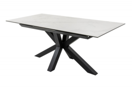 Moderne uitschuifbaar keramische eettafel  180-225cm marmer look