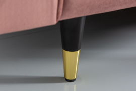 Elegante design 3-zitsbank COSY VELVET 225 cm oudroze fluwelen