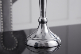 Kandelaar MODERN BAROK 40cm zilveren 5-armige kroonluchter gepolijst aluminium kaarshouder