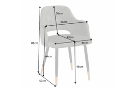 Comfortabele design stoel in een elegant Retro stijl