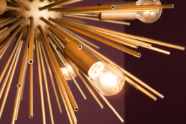 Elegante hanglamp SUNLIGHT 50cm gouden hanglamp