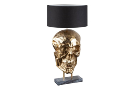 Extravagante tafellamp SKULL 76 cm zwart gouden schedel tafellamp