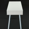 Bureau Wit/Eik  met 3 ladens 110cm