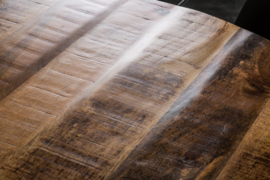 Massieve eettafel Rond 120 cm naturel mangohout