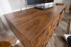 TV-Meubel Mystic Living 140cm Massief Sheesham Hout