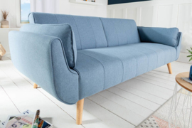 Design Scandinavisch slaapbank 215cm lichtblauw bed functie 3-zits bank