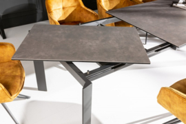 Uitschuifbare eettafel X7 180-240cm antraciet keramisch blad modern design