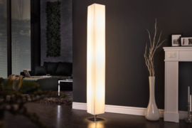 Moderne design vloerlamp PARIS XXL 160cm witte vloerlamp met plissé kap