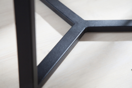 Design bijzettafel set van 2 STUDIO 50cm eiken look industriële stijl