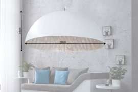 Elegante design hanglamp KAP 70cm witgouden hanglamp