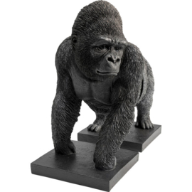 Boekensteun Gorilla Polyresin, Handgemaakt, Elke vrede uniek, Geassembleerd