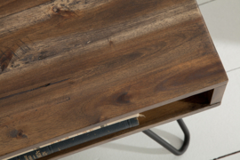 Handgemaakte salontafel SCORPION 110 cm acacia haarspeldpoten