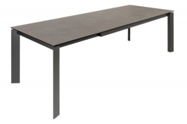 Uitschuifbare eettafel X7 180-240cm antraciet keramisch blad modern design