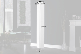 Moderne design vloerlamp PARIS XXL 160cm witte vloerlamp met plissé kap