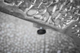 Filigraan design salontafel LEAF 80cm zilver handwerk