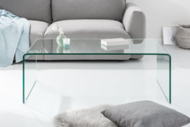 Extravagante glazen salontafel FANTOME 110 cm transparant
