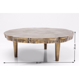 Salontafel Ronde Massief Boomstam  86cm