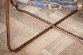 Handgemaakte salontafel NOBLE 62 cm blauw afneembaar agaat blad