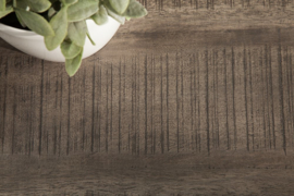 Massieve eettafel industrieel design 180 cm mangohout grijs ijzer