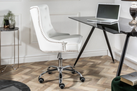 Bureaustoel  Chesterfield  Wit