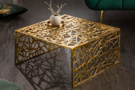 Handgemaakte salontafel Gold 60cm aluminium goud in gap design