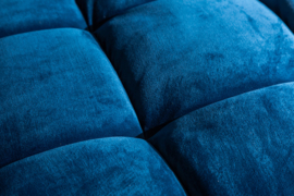 Elegante design 3-zitsbank COSY VELVET 225 cm aqua fluweel stof