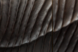 Massief tv-dressoir SCORPION 177 cm zwart mangohout, gedetailleerd 3D-houtsnijwerk