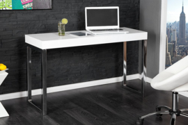 Sidetable  Bureau  White Desk 120 cm hoogglans -