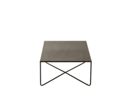 Salontafel Kruis Frame Metaal Zwart  100cm