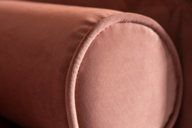 Elegante design 3-zitsbank COSY VELVET 225 cm oudroze fluwelen