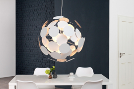 Moderne design hanglamp INFINITY HOME 70cm wit zilveren hanglamp