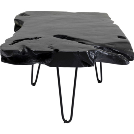 Salontafel Aspen Zwart 100 x 40 met Haarspeldpoten
