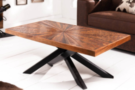 Massieve mangohout salontafel industriële stijl WOOD 105 cm