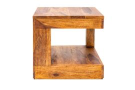 Massief kostbare houten salontafel GIANT 45 cm Sheesham Stone Finish